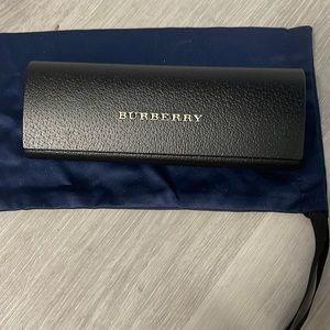 Empty Burberry glasses case